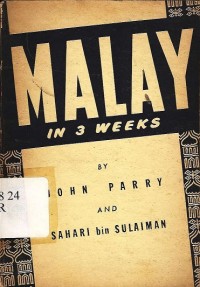 Malay in three weeks