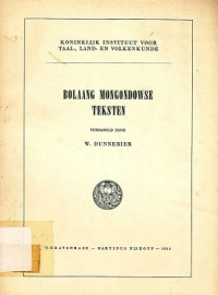 Bolaang Mongondowse teksten