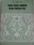 Kaidah bahasa indonesia dalam penulisan soal