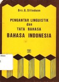 Pengantar linguistik dan tata bahasa: bahasa indonesia