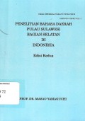 Penelitian Bahasa Daerah Pulau Sulawesi Bagian Selatan di Indonesia