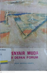 Penyair muda di depan forum