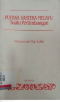 Puitika sastera melayu suatu pertimbangan