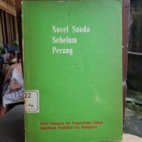Novel sunda sebelum perang