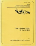 Role Structure in Javanese, Vol. 24