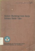 Sistem morfologi kata kerja bahasa batak toba