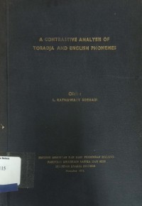 A contrastive analysis of Toradja and English phonemes