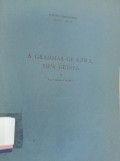 A grammar of kewa, new guinea