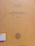 A grammar of kristang (malacca creole portuguese)