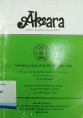 Aksara: Jurnal Bahasa dan Sastra Nomor 16, Tahun IX Juni 1999