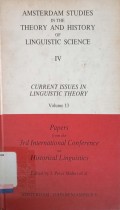 Amsterdam Studies in the Theory and History of Linguisric Science IV