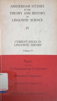 Amsterdam Studies in the Theory and History of Linguisric Science IV