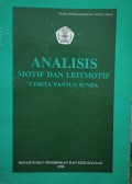Analisis motif dan leitmotif cerita pantun sunda