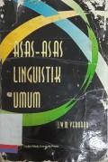 Asas-asas linguistik umum