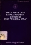 Bahan penyuluhan bahasa indonesia di propinsi nusa tenggara barat
