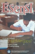 Esensi: Bahasa dan Sastra Penguat Bangsa, tahun 1, nomor 1, tahun 2012