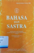 Bahasa dan Sastra Tahun IX Nomor 2 1992