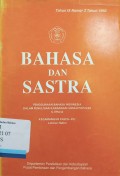 Bahasa dan Sastra Tahun XVI nomor 3 1998