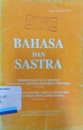 Bahasa dan Sastra Tahun IX nomor 2 1993