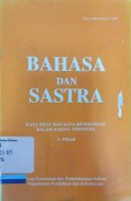 Bahasa dan Sastra Tahun XIII Nomor 2 Tahun 1995