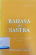 Bahasa dan Sastra Tahun XIII Nomor 4 1995