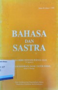 Bahasa dan Sastra Tahun XI Nomor 1 1993