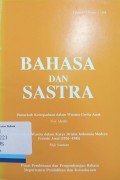 Bahasa dan Sastra Tahun XVI nomor 3 1998