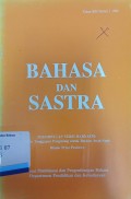 Bahasa dan sastra tahun XIII nomor 1 1995