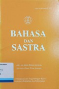 Bahasa dan sastra tahun XVII nomor 5 1999
