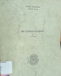 Big nambas grammar