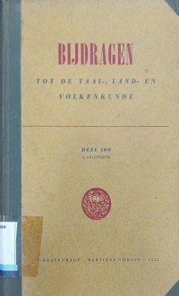 Bijdragen Tot De Taal, Land-En Volkenkunde