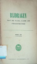 Bijdragen Tot De Taal-. Land- En Volkenkunde Deel 131 1e Aflevering