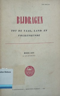 Bijdragen tot de Taal-, Land-en Volkenkunde:  deel 137 (1981)