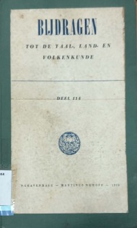 Bijdragen tot de Taal-, Land-en Volkenkunde Deel 114