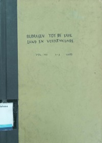 Bijdragen tot de Taal-, Land-en Volkenkunde Deel 141 1e aflevering