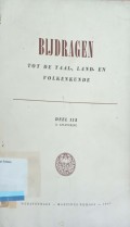 Bijdragen tot de taal-, land-, en volkenkunde deel 113 1e aflevering