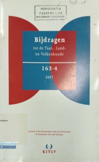 Bijdragen tot de taal-, land- en volkenkunde, volume 163 number 4, 2007