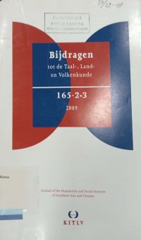 Bijdragen tot de taal-, land- en volkenkunde, volume 165 number 2-3, 2009
