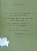 Bosavi-english-tok pisin dicticonary (papua new guinea)