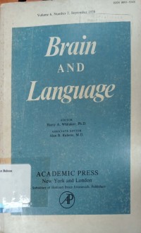 Brain and Language Vol 6, Num 2, Sept 1978