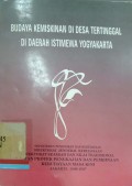 Budaya kemiskinan di desa tertinggal di Daerah Istimewa Yogyakarta