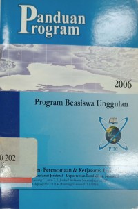Buku Panduan Program Beasiswa Unggulan Tahun Ajaran 2006/2007 Periode I