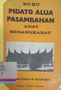 Buku pidato alua pasambahan adat Minangkabau