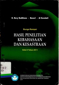 Bunga Rampai Hasil Penelitian Kebahasaan dan Kesastraan