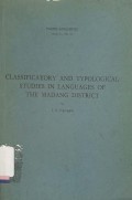 Classificatory and typological studies in languages of the madang district