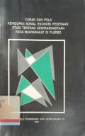 Corak dan pola kehidupan sosial ekonomi pedesaan: Studi tentang kewiraswastaan pada masyarakat di Plered