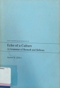 Echo of a Culture A Grammar of Rennell and Bellona