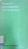 Essays on semiolinguistics and verbal art