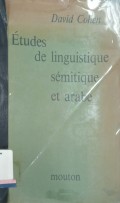 Etudes de linguistique semitique et Arabe