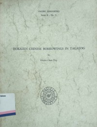 Hokkien chinese borrowings in tagalog